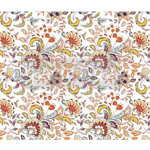 Tangerine Spring Decoupage Dekor Seidenpapier von reDesign - Möbel Decoupage Papier - 1 Bogen - 19" x 30"