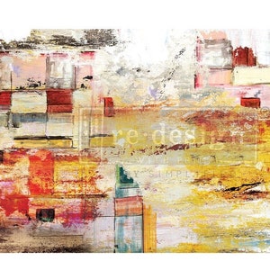 Amber Euphoria decoupage decoupage papieren zakdoekje door reDesign - meubeldecoupagepapier - 1 vel - 19&quot; x 30&quot;