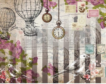Love Letter Decoupage Paper: CeCe reStyled Furniture Transfer (19" x 30")
