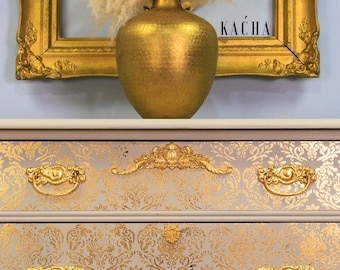 Renata Kacha Grande stencil decorativo reDesign - Stencil per mobili - Dimensioni del disegno 18" x 25,5"