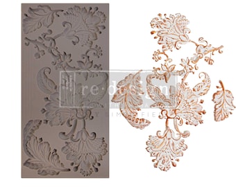 LIMITED EDITION - Just Paisley - Redesign Decor Mixed Media Mould - 5" x 10" Furniture Decor Mould