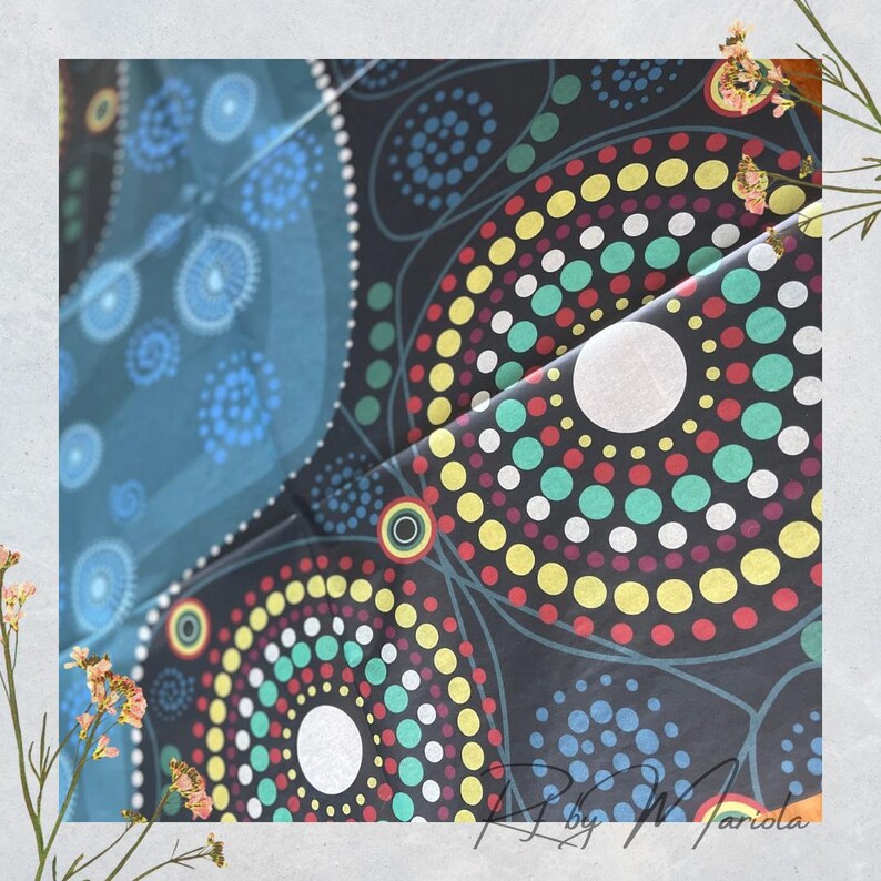 Turtles Swimming Decoupage Paper - Mint by Michelle - A1 Size image 6