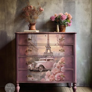 Parisian Bloom Heaven - Paquete de 3 papeles de seda para decoupage - Papel de decoupage Redesign - 49,5 x 76 cm cada hoja - Edición limitada