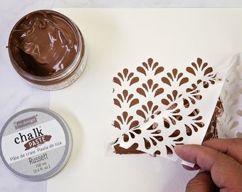 Russett Chalk Paste - Redesign with Prima - Textured Stencil Paste (100ml