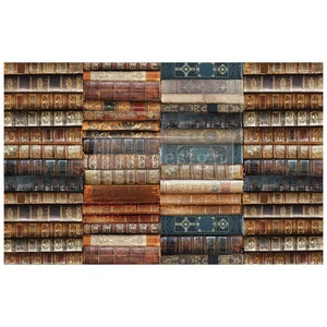 Bibliophile Decoupage Tissue Paper - Redesign Tissue Paper - Furniture Decor Paper - 19" x 30"