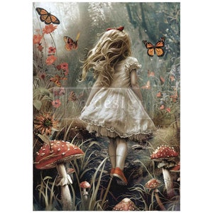 Dreamlike Trails - Carta in fibra per decoupage A1 - Carta per decoupage - Carta per decoupage Redesign - Un foglio - Rivestimento per cassetti 23,4" x 33,1"