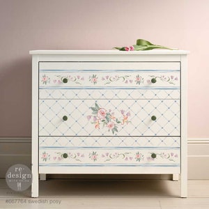 Pose suédoise d'Annie Sloan - Transfert décoratif - Remodelage de la décoration par friction - 2 feuilles - 24 x 35 po, Transfert Annie Sloan