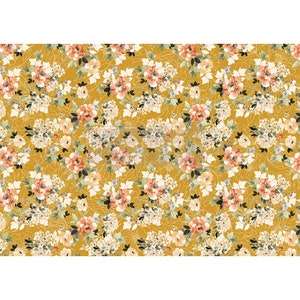 Papier de riz Douceur florale - Sonate botanique - Robe fleurie - Décoration revisitée Papier de riz - 11,5 po. X 16,25 po. 1 feuille par motif