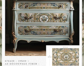 Serenade in Blue Decoupage Paper: Tissue Set - Two Sizes