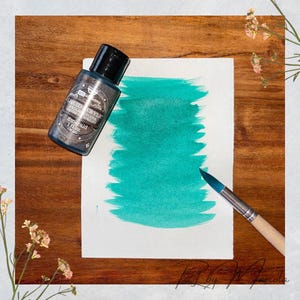 Emerald Finnabair Liquid Acrylic | Jewel-Toned Green Paint for Mixed Media & DIY Art | Art Alchemy by Prima