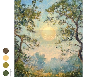 Timeless Canopy - reDesign Fibre Paper -Furniture decoupage Paper - 1 sheet 11.7" x 16.5"