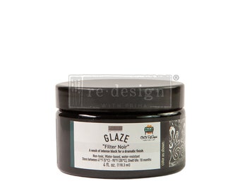 Filter Noir Cece Glaze - 1 jar, 4oz - Art Medium - Redesign Glaze Medium