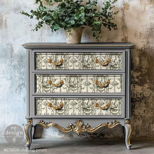 Chasing Petals Kacha Decor Decoupage Paper - Redesign Decor Tissue Paper - 19.5" x 30" one sheets - Drawer Accent Paper -