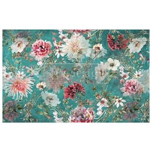 EDIZIONE LIMITATA - Carta velina per decoupage "Scoprire le dalie" - Carta velina Redesign - Carta decorativa per mobili - 19,5" x 30"