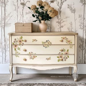 Fiori dipinti - reDesign Furniture Decor Transfer - Trasferimento immagine a strofinamento - 3 fogli 24" x 35", Trasferimento tecniche miste, Arredamento per la casa, Fai da te