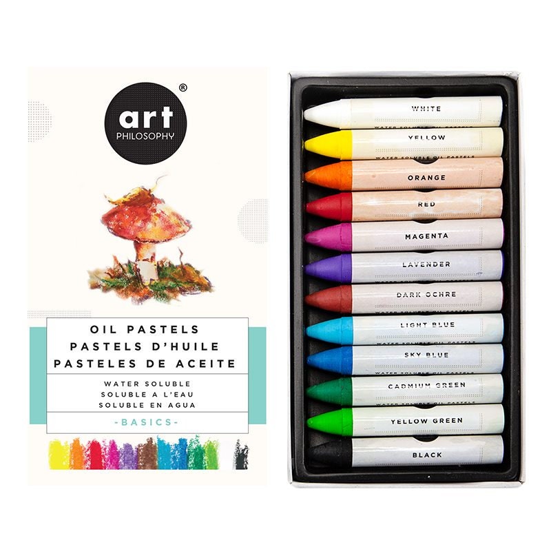 Water soluble Pastels - Redesign by Prima Art Philosophy Oil Pastels in  Basic and Rustic Colours