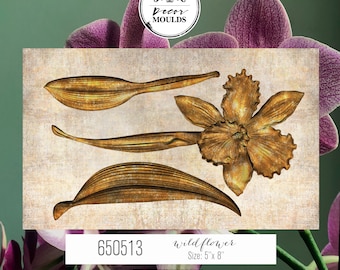 Decormal wilde bloemen: voedselveilig siliconen, meubelaccenten (5 x 8 inch)