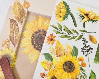 Sunflower Afternoon Decor Transfer – reDesign Rub-On Furniture Decals 3 sheets - 6" x 12" each