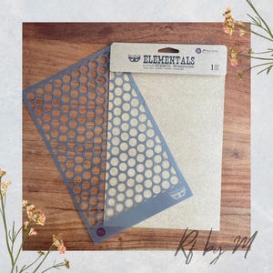 Honeycomb 6.50&quot; x 10.25&quot; Finnabair by Prima Stencil - Mixed Media Decor Stencil - Furniture Stencil