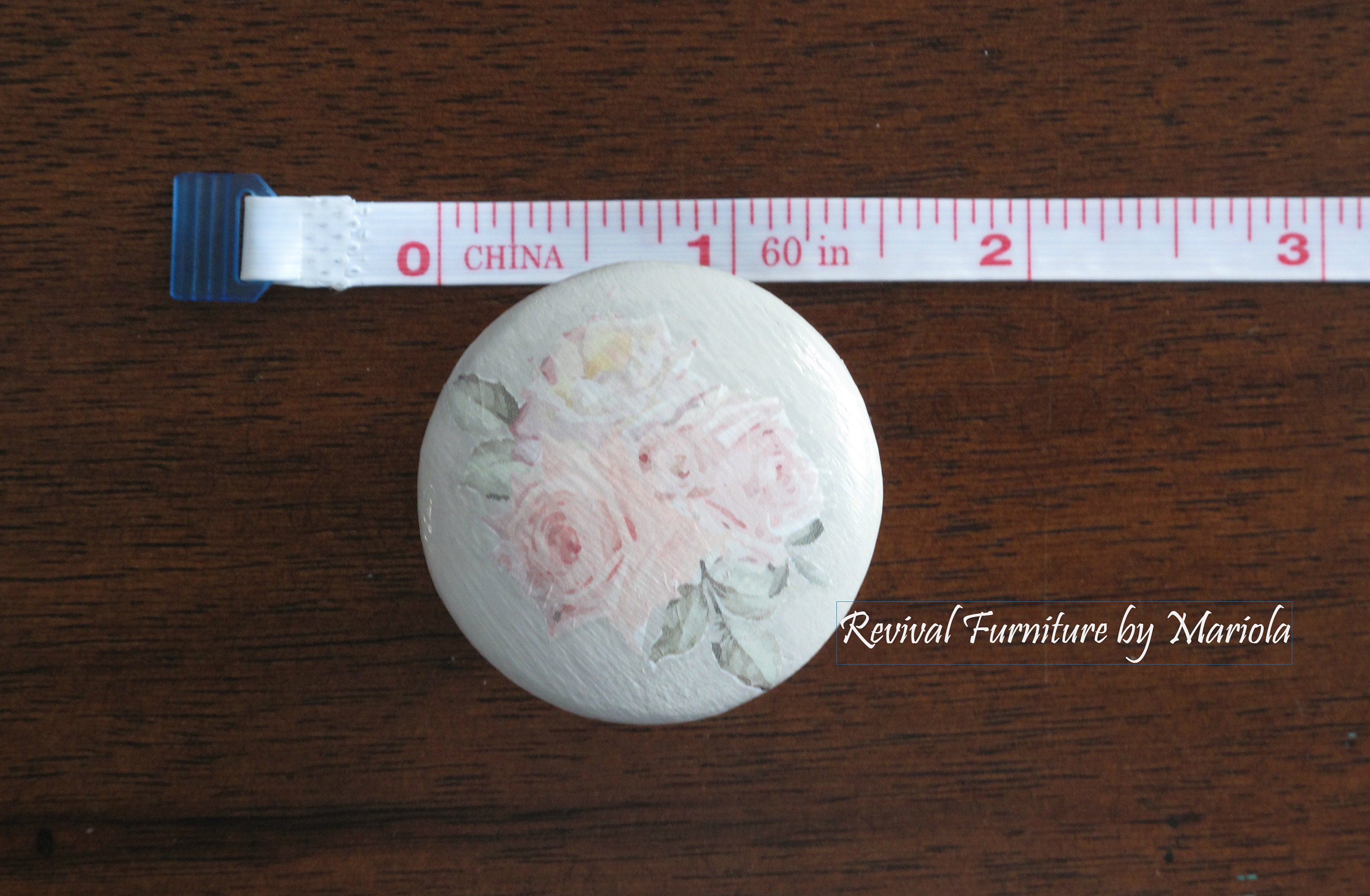 Prima Radiator Knobs Wooden Knobs With Prima Redesign Rub-on Knob Transfers- Price is per ...