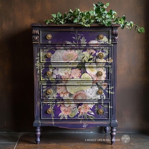 Life In Full Bloom Floral Furniture Transfer - reDesign - 24x35in (3 Sheets)
