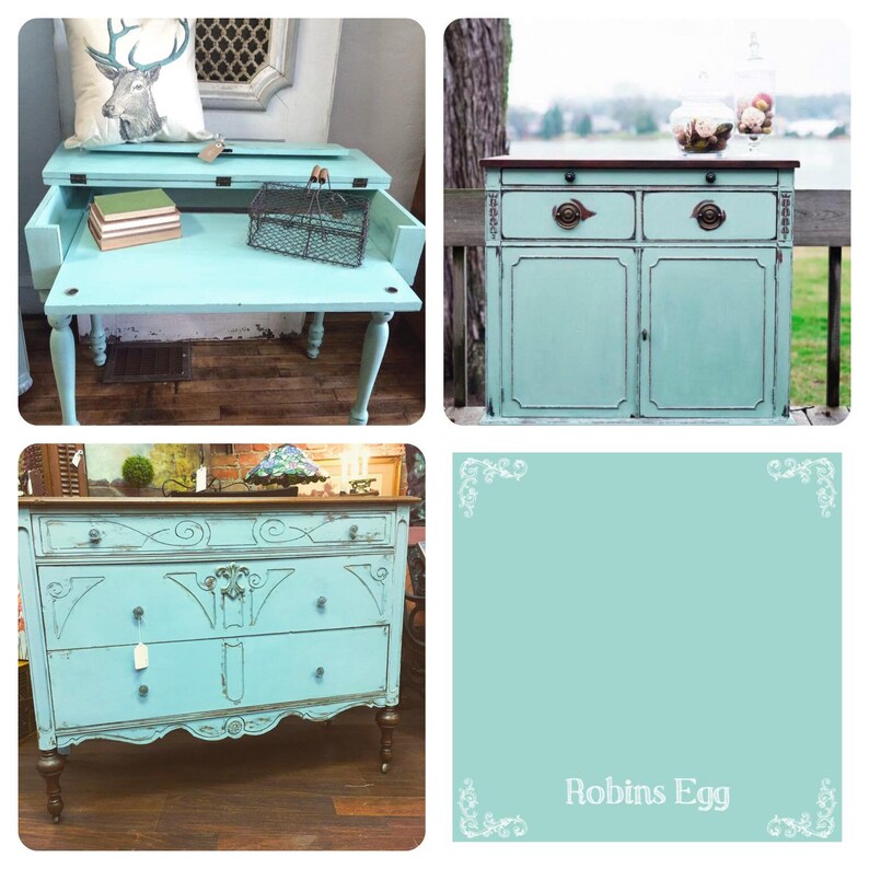 CSP - Robins Egg - Wise Owl Synthesis Paint - Zero VOC - Non Toxic Paint - Chalk Mineral Paint - Up to 80 square feet coverage bild 2