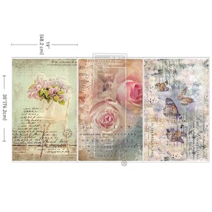 LIMITED EDITION Dreamy Delights - 3 pack Decoupage Decor Tissue Paper - Redesign Decoupage Paper - 19.5" x 30" each sheet