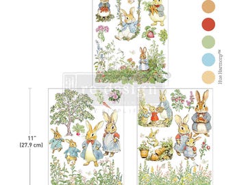 The Cottontail Diaries Furniture Transfer - Middy 3 sheets - 8.5"x11" each