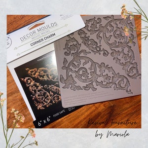 Corner Charm Silicone Decor Mould - Redesign with Prima - 6&quot; x 6&quot;