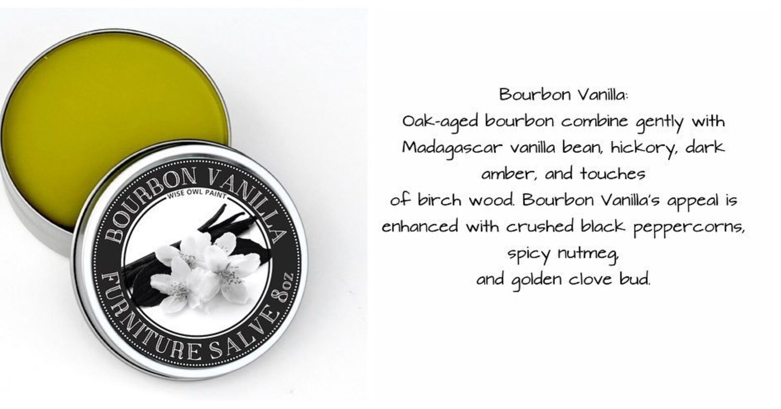 Bourbon Vanilla Wise Owl Salve Furniture Sealer Wood Etsy