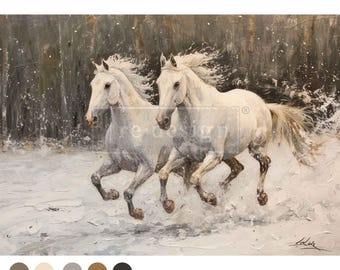 Twin Spirits - reDesign Fibre Paper -Furniture decoupage Paper - 1 sheet 11.7" x 16.5"