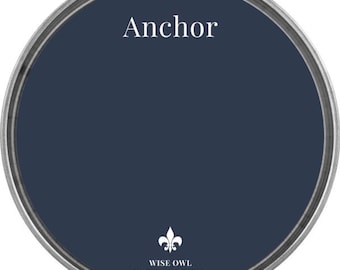 Anchor Navy Blue Chalk Paint: Wise Owl Zero VOC Furniture Paint (32oz Quart)