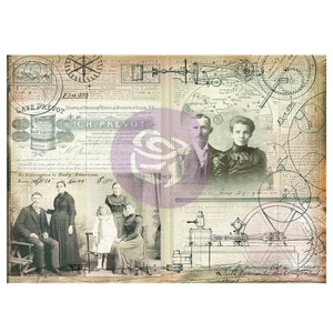Papier décoratif Finnabair Art Daily pour amoureux des sciences - 6 feuilles de 27,5 x 19,7 po. chacune