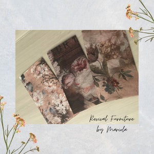 EDIZIONE LIMITATA Romance in Bloom - Confezione da 3 veline decorative per decoupage - Carta per decoupage Redesign - 19,5" x 30" ogni foglio