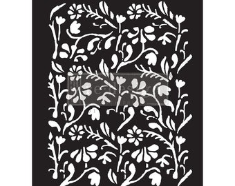 Little Meadow Plastic reDesign Decor Stencil - Furniture Stencil - Wall Stencil - Sheet Size 9" x 12"in