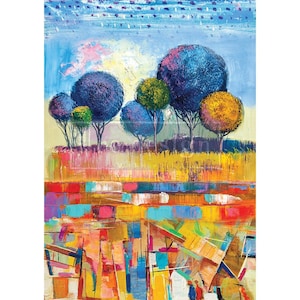 Expressive Trees A1 Decoupage Rice paper - Redesign Decor paper - Furniture Decoupage Paper - Furniture Decor - 23.4" x 33.1"
