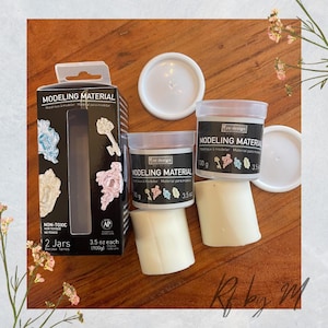 Air Dry Modeling Material by redesign with Prima - 200g Container - lightweight and pliable mould clay - Store in an airtight container