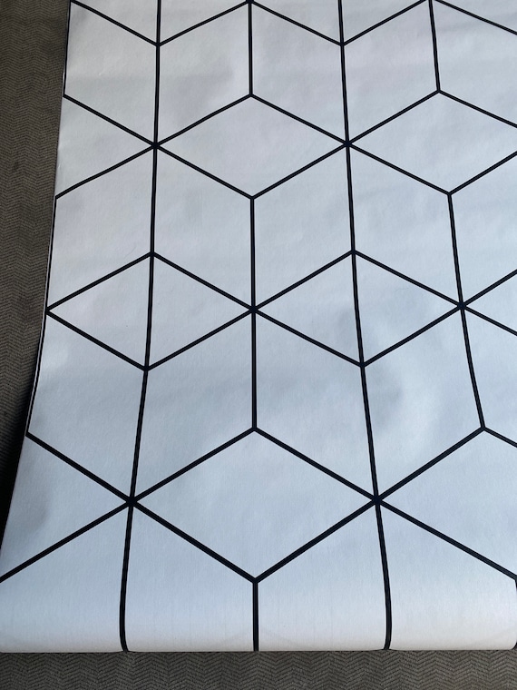 Black Hexagon Drawer Liner Peel and Stick Drawer Liner Cupboard Shelf Liner  Wallpaper Contact Paper 