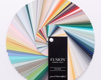 NEW Fusion Fan Deck for Fusion Mineral Paints Primary Colours and Custom Mixes - Add on Colours