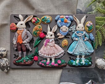 Meadow Whispers Silicone Mould: Decor, Food Safe 5" x 8"