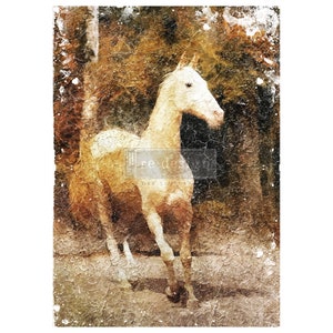 White Majesty - Papier de soie de riz pour découpage A1 reDesign - 1 feuille - 23,4 x 33,1 pouces