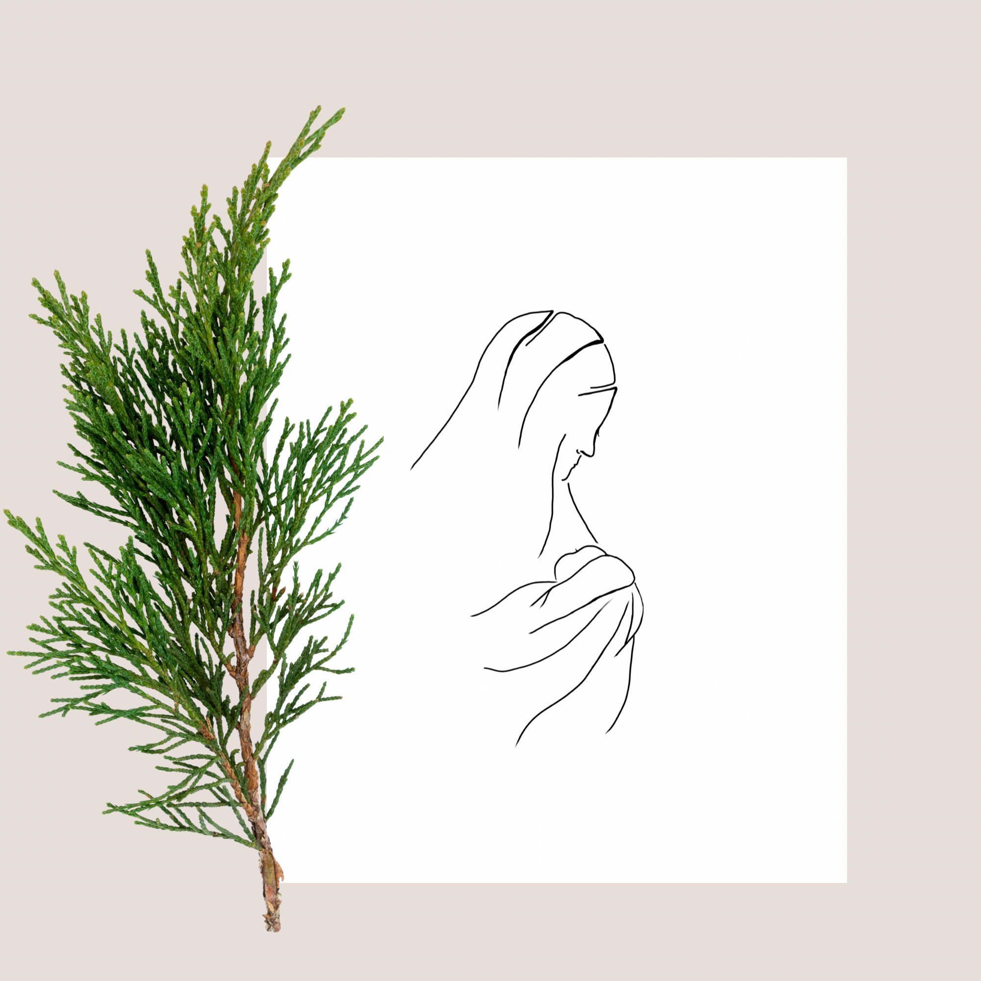 Mary &amp; Jesus Printable Art Christmas Print Religious - Etsy
