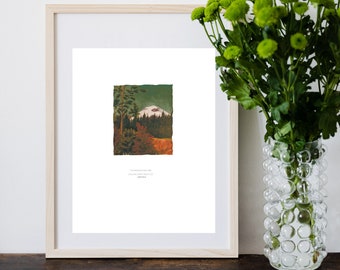 The Mountains Are Calling, John Muir Quote Art,  Vintage Mountain Printable, Nature Gifts, Wilderness Art, Gift for Outdoorsy People