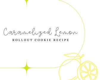 Recette de biscuits roulés au citron caramélisé PDF
