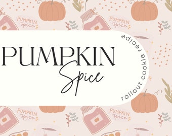 Pumpkin Spice Rollout Cookie Recipe PDF
