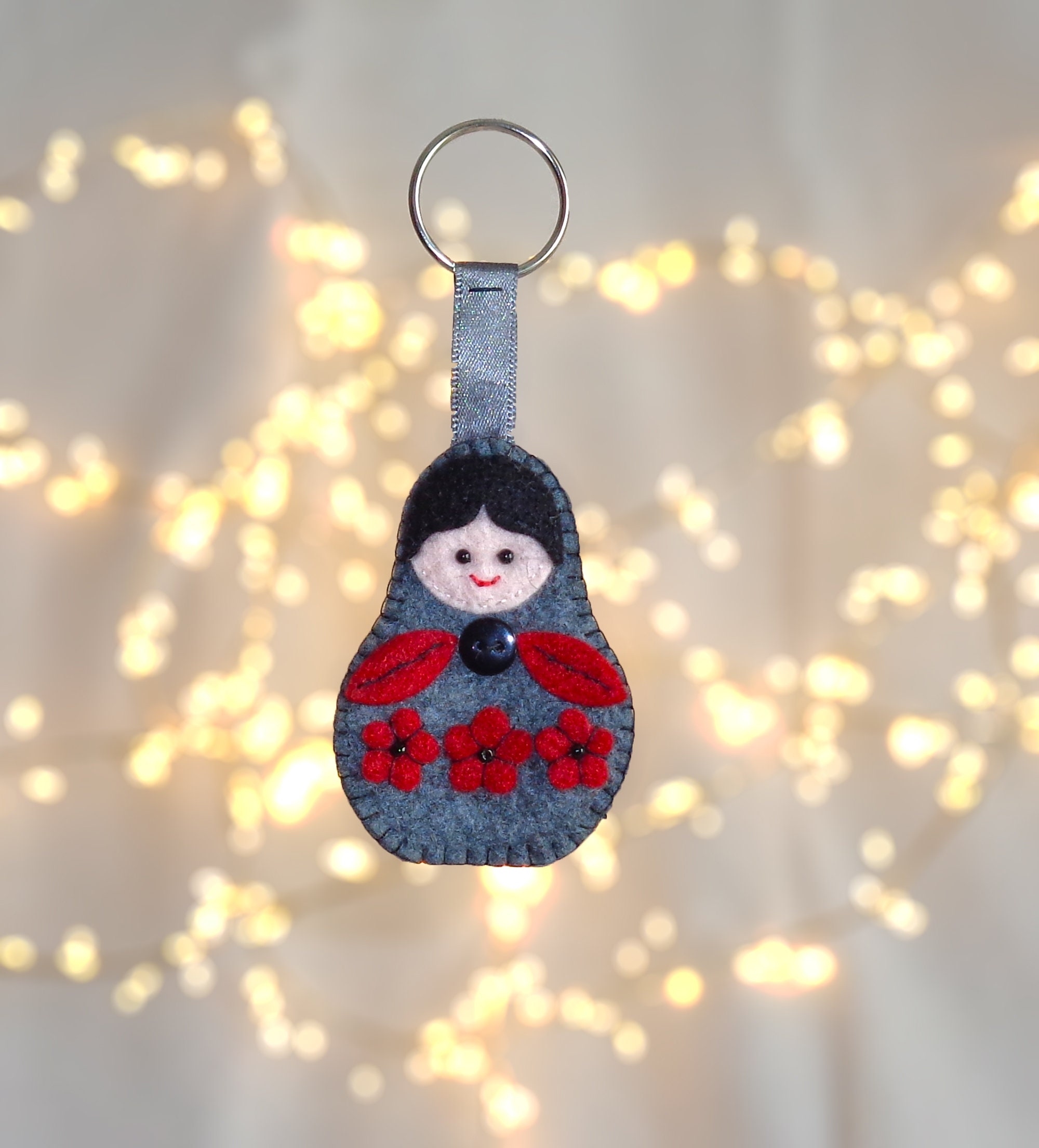 Russian Doll Keyring instant digital download PDF pattern Etsy