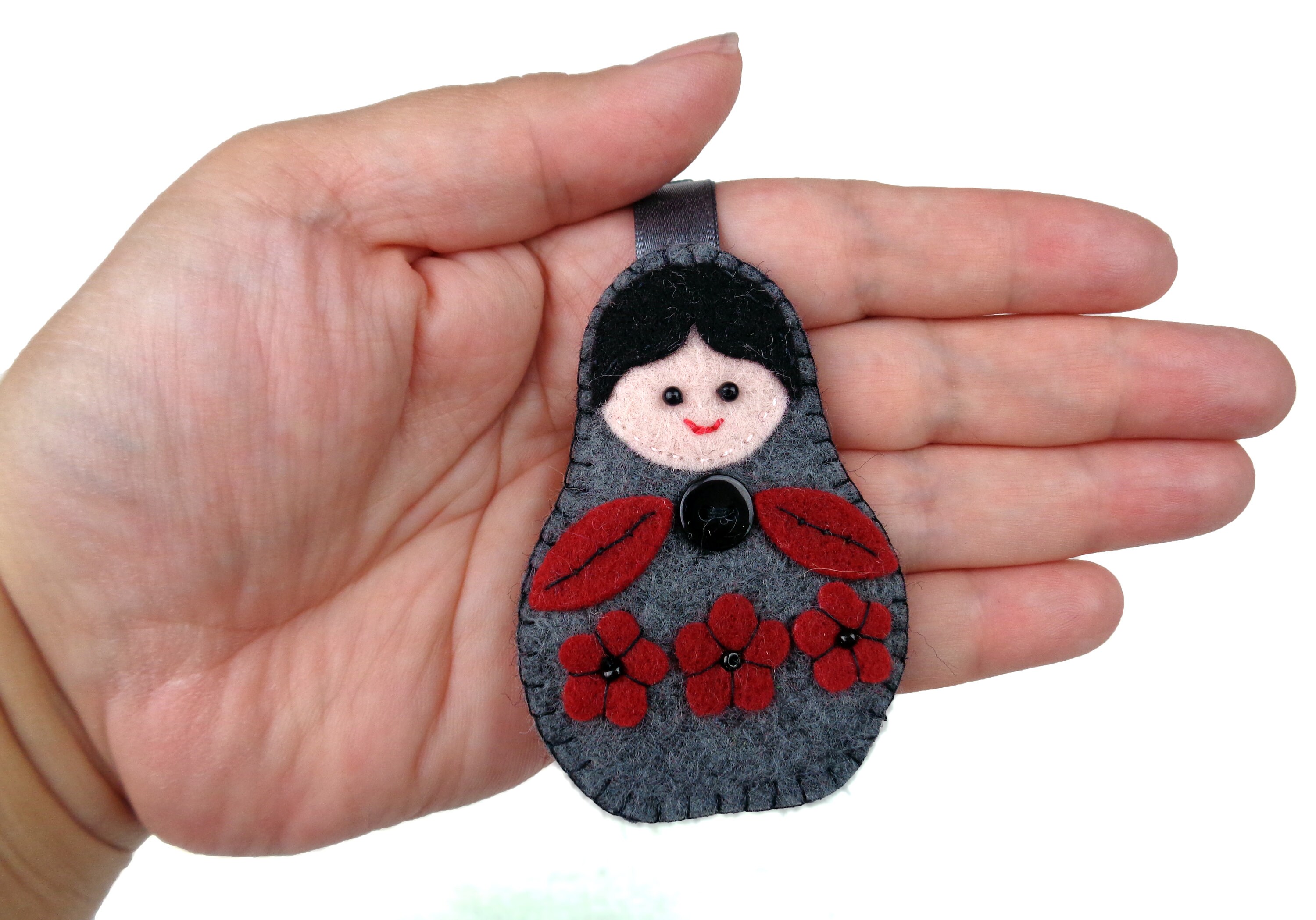 Russian Doll Keyring instant digital download PDF pattern | Etsy