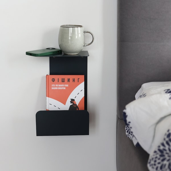 Narrow Bedside Table Etsy