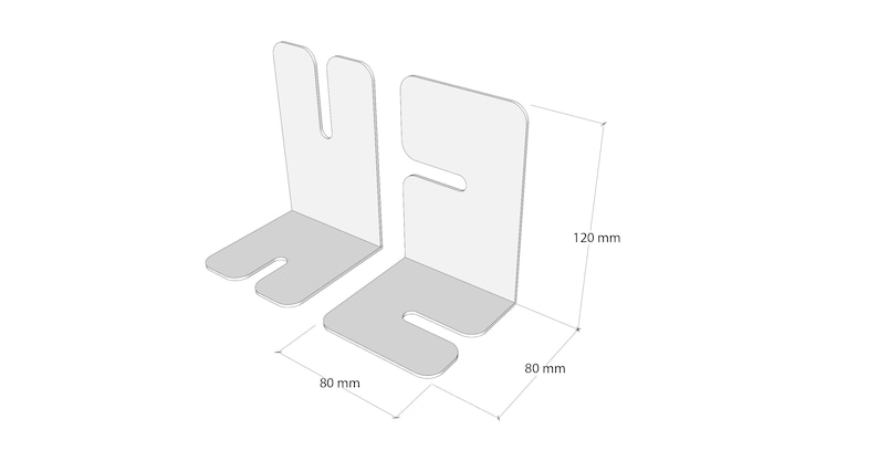 Grönt bokstöd i metall, set om 2, Minimalistiska bokstöd, Modernt bokstödspar, Unika bokstöd, Inflyttningspresent till bokälskare bild 10