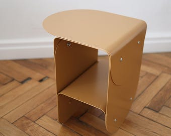 Vintage IKEA 1990s Ramberg Plywood & Glass Square Bedside Table